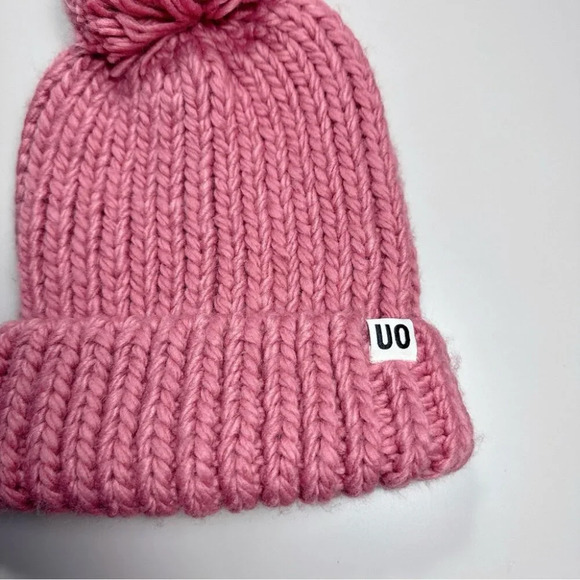 Urban Outfitters Pink Knit Pom-Pom Beanie - Picture 5 of 9